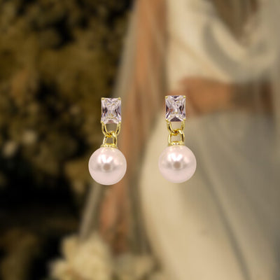 Barok İnci Swarovski Romatik Küpe